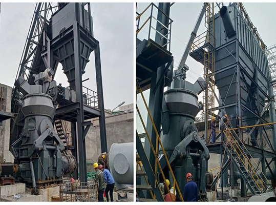 Desulfurization চুনাপাথর গুঁড়া উল্লম্ব নাকাল মিল উচ্চ দক্ষতা